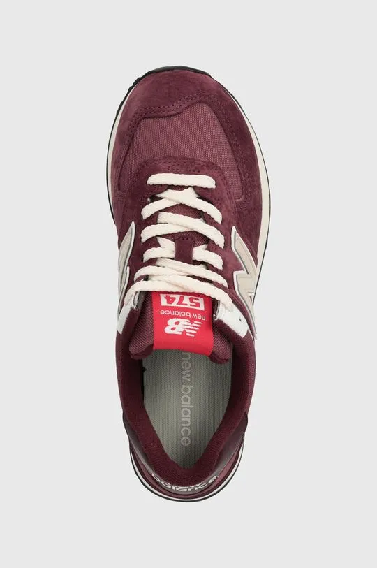 New Balance sneakers 574 maroon color