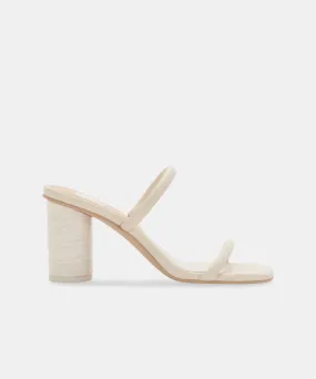 NOLES Heels Ivory Stella | Women's Chunky Round Heels– Dolce Vita 6588350857282