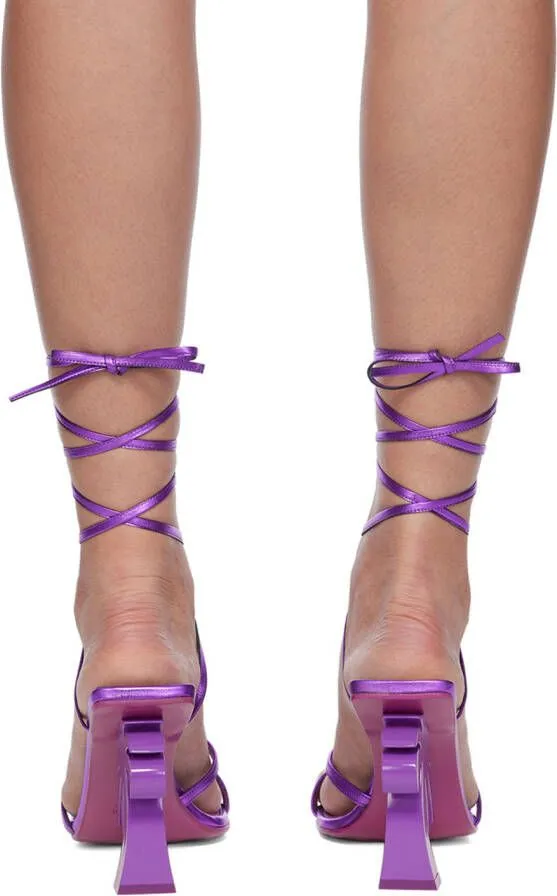 Palm Angels Purple Palm Beach Heeled Sandals