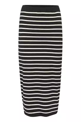 Part Two Emmarie Skirt Black Stripe