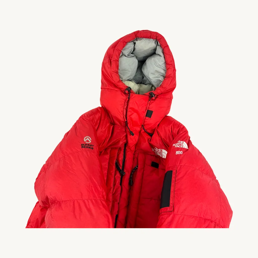 Red 90s The North Face Summit Series 800 Goretex Puffer Jacket Coat (M)