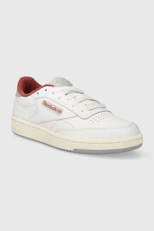 Reebok leather sneakers Club C 85 white color