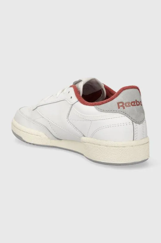 Reebok leather sneakers Club C 85 white color