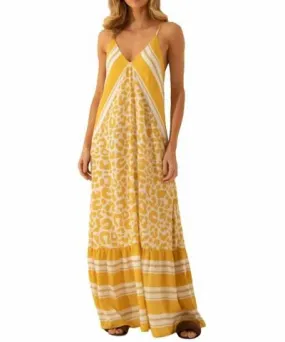 Rio de Jas Marjorie Long Dress In Sun Mix