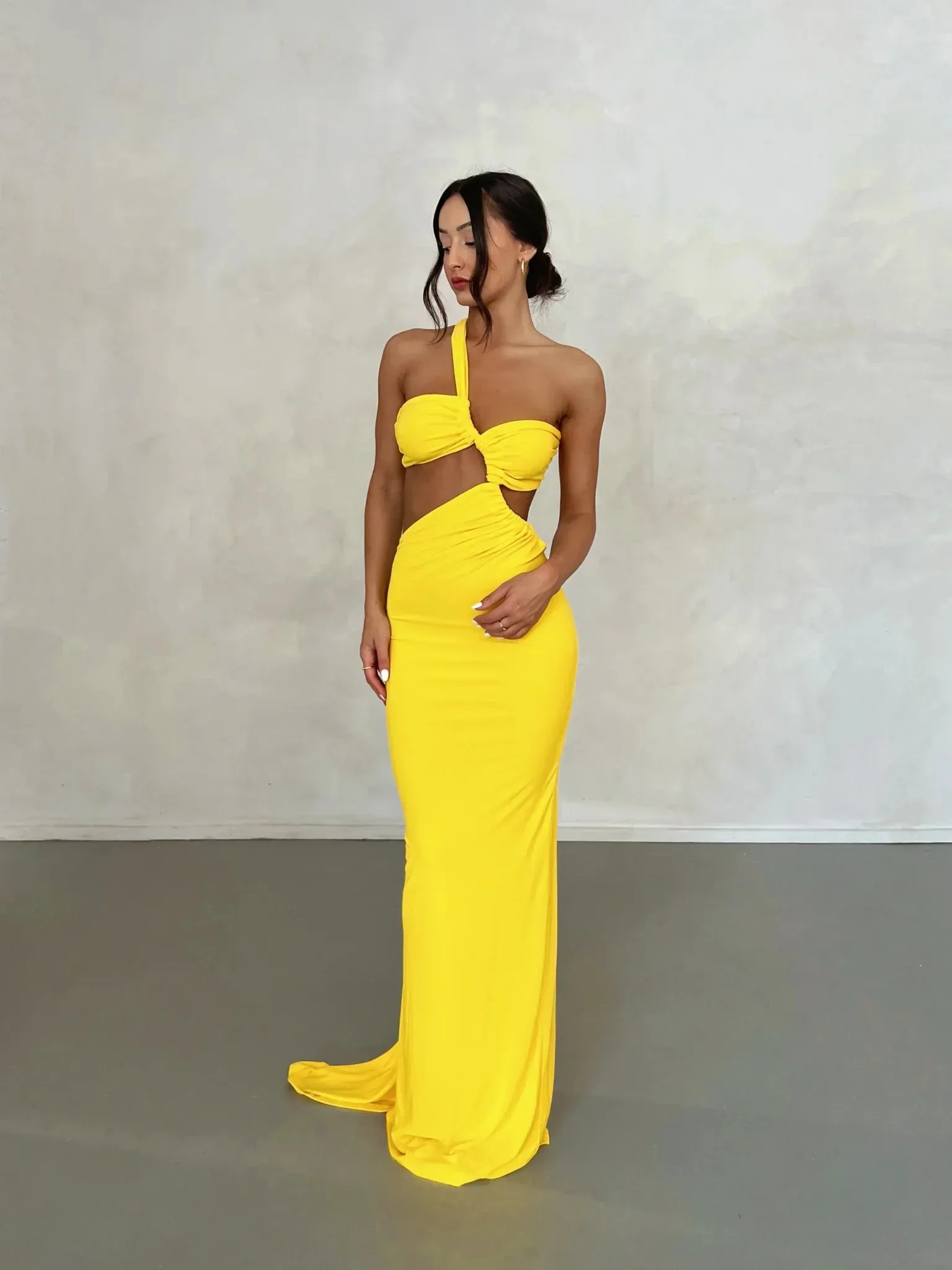 Sari Gown - Yellow