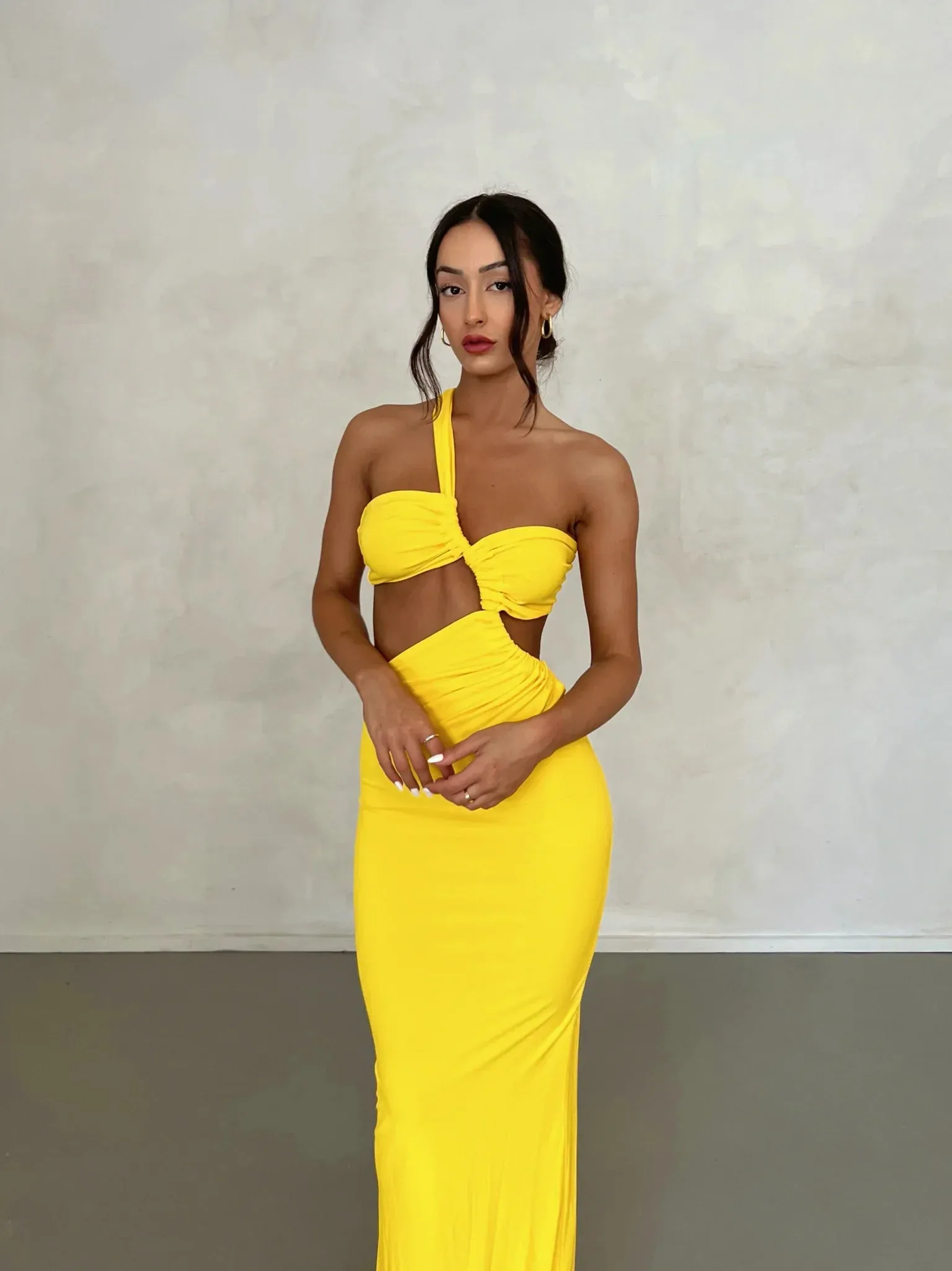 Sari Gown - Yellow