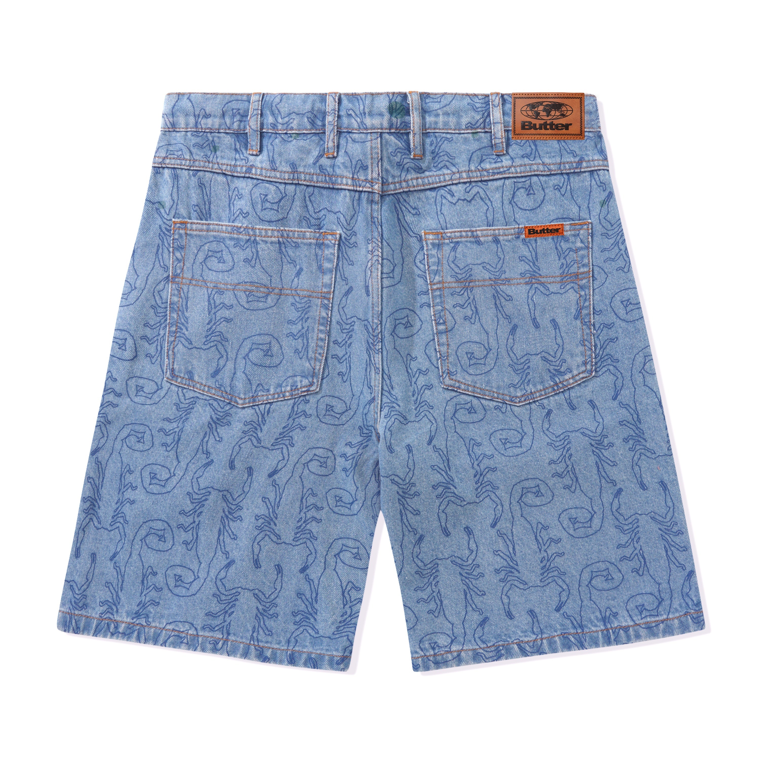 SCORPION DENIM SHORTS WASHED INDIGO