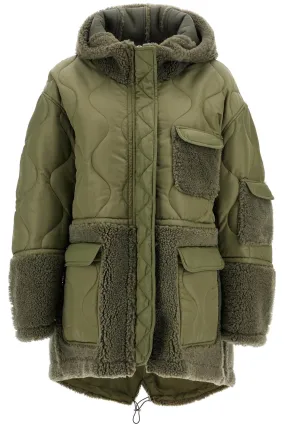 shearling and nylon parka 24035351 MILITARE