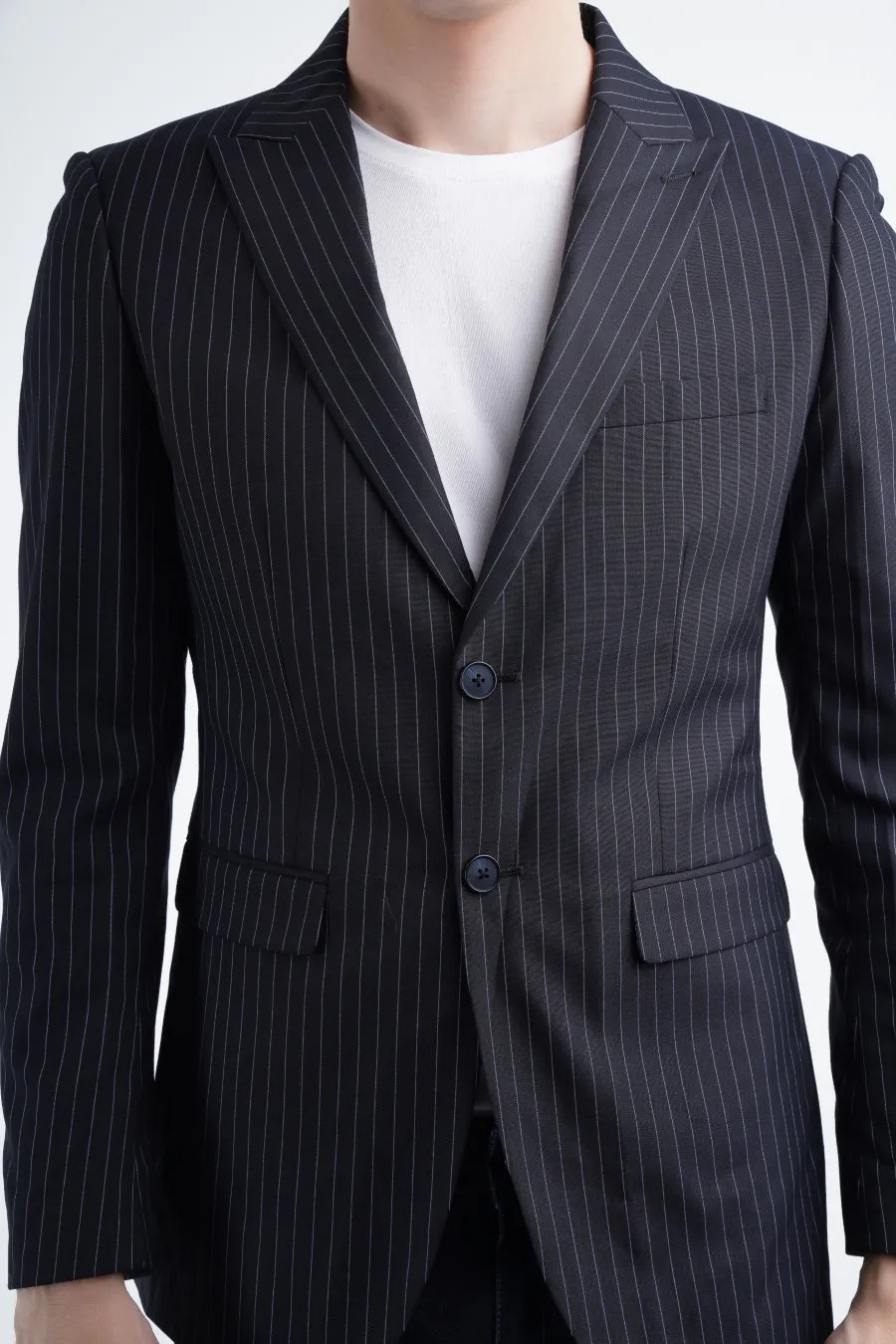 Striped Formal Coat