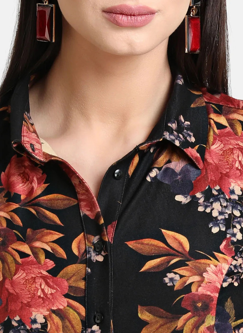 Suede Printed Shirt