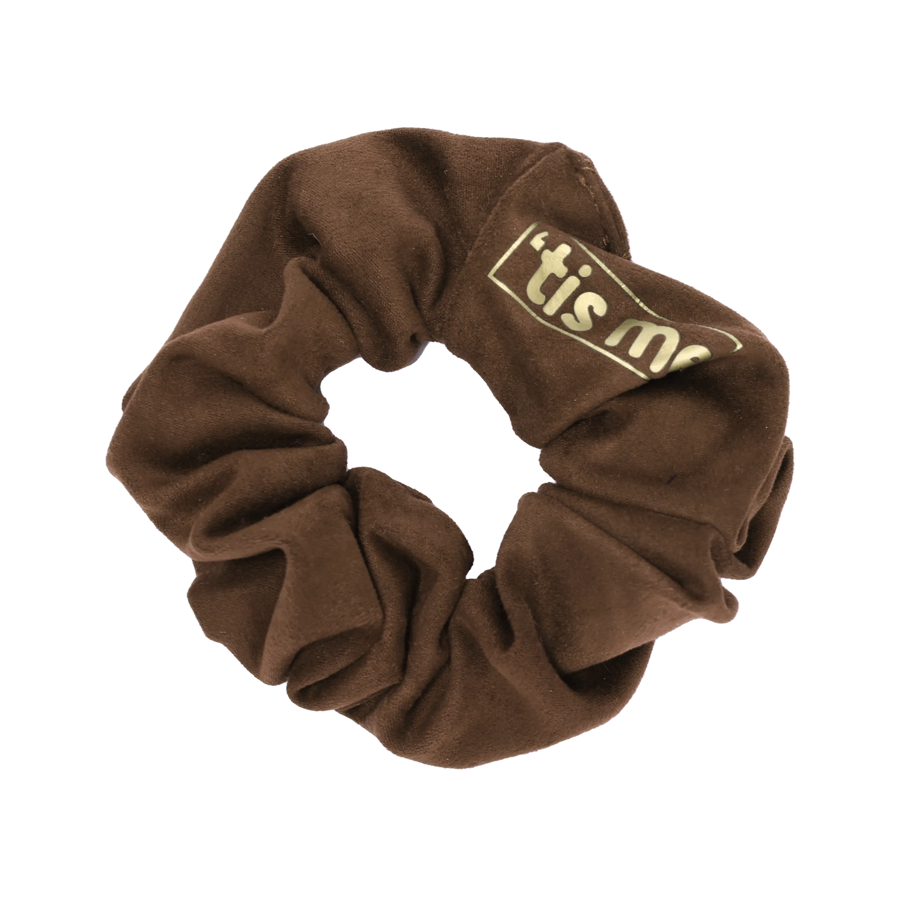 SUEDE SCRUNCHIE-CAMEL