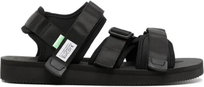 Suicoke Kisee-Cab logo-patch sandals Black