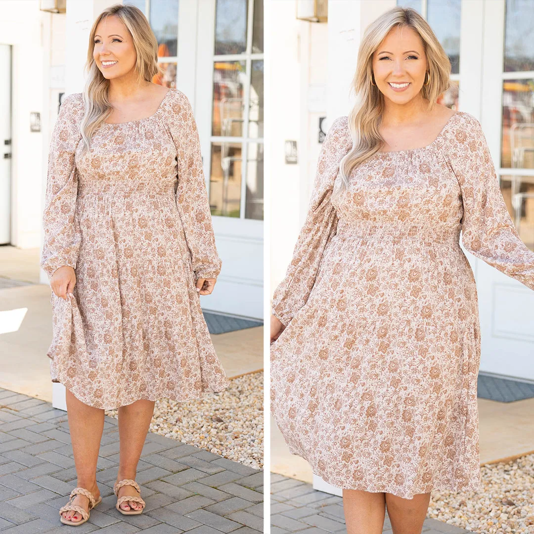 Sunrise Avenue Dress, Taupe