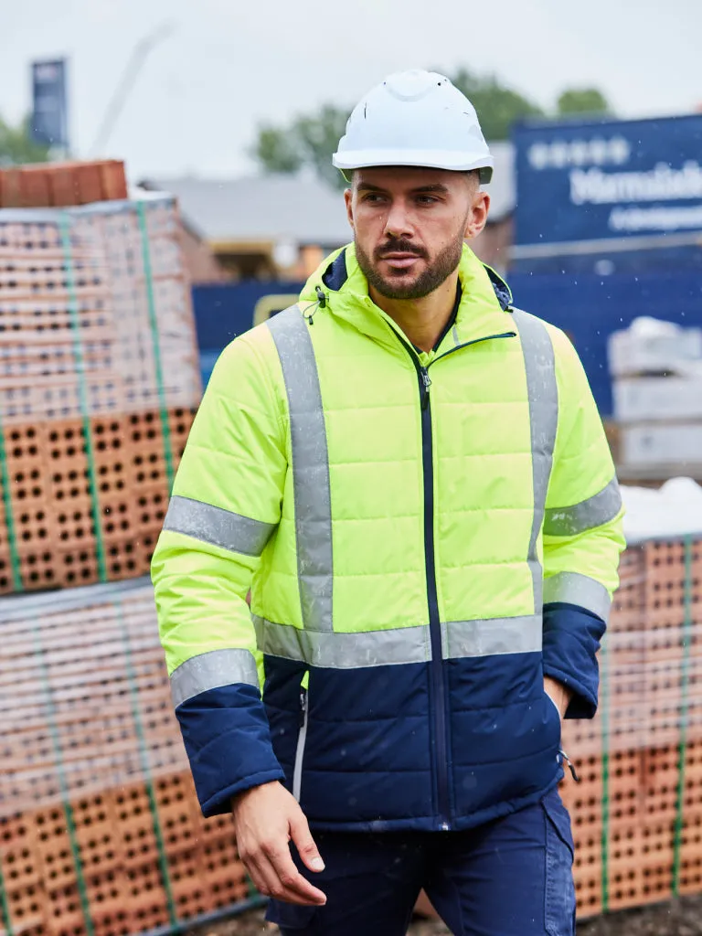 TAPED HI VIS PUFFER JACKET