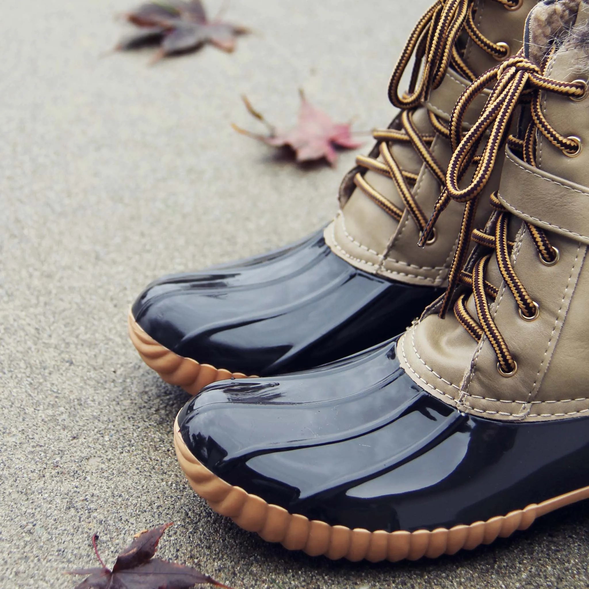 The Alpine Duck Boots in Taupe