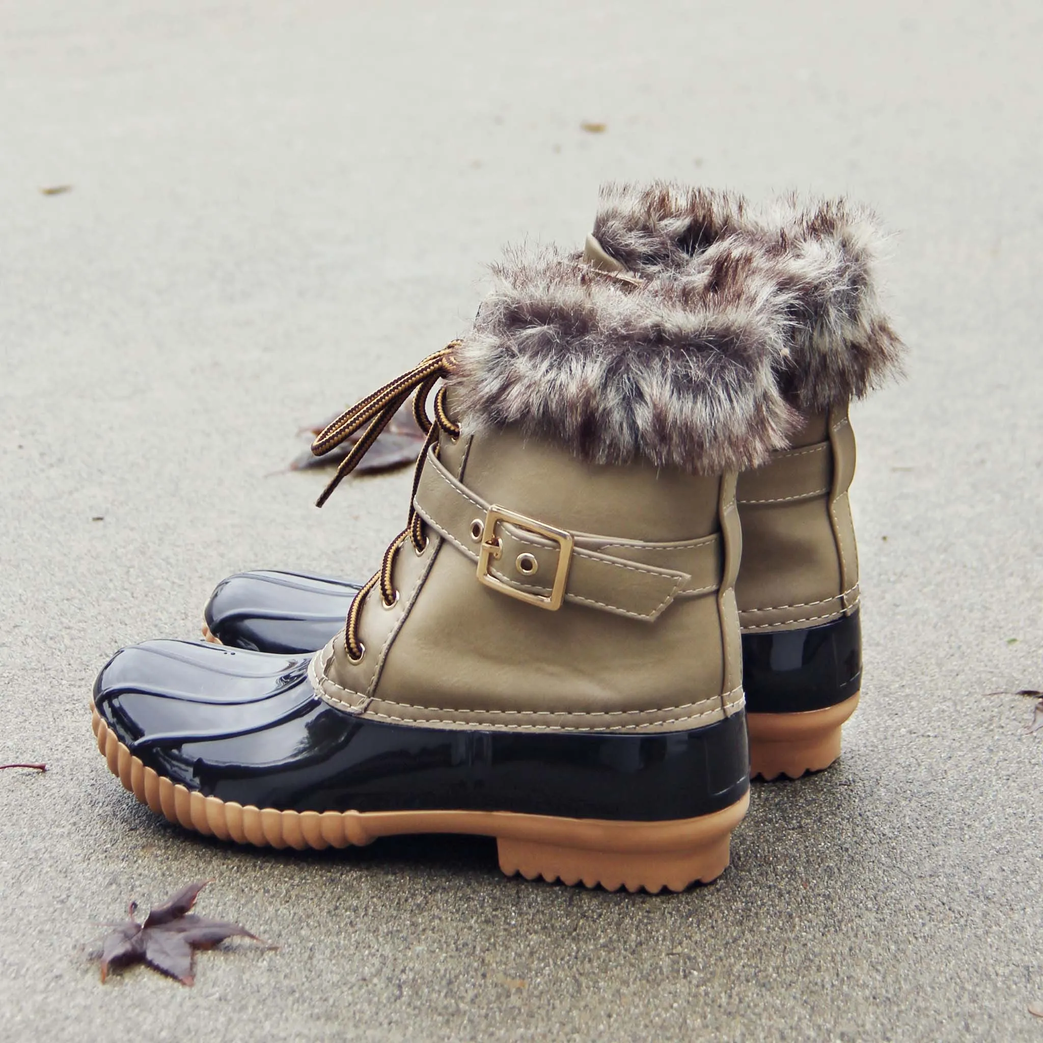 The Alpine Duck Boots in Taupe