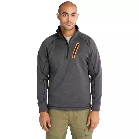 Timberland Pro Men's Reaxion 1/4 Athletic Fleece Jacket -Charcoal- TB0A55RVCV9