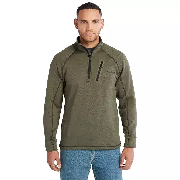 Timberland Pro Men's Reaxion 1/4 Athletic Fleece Jacket -Green- TB0A55RV369