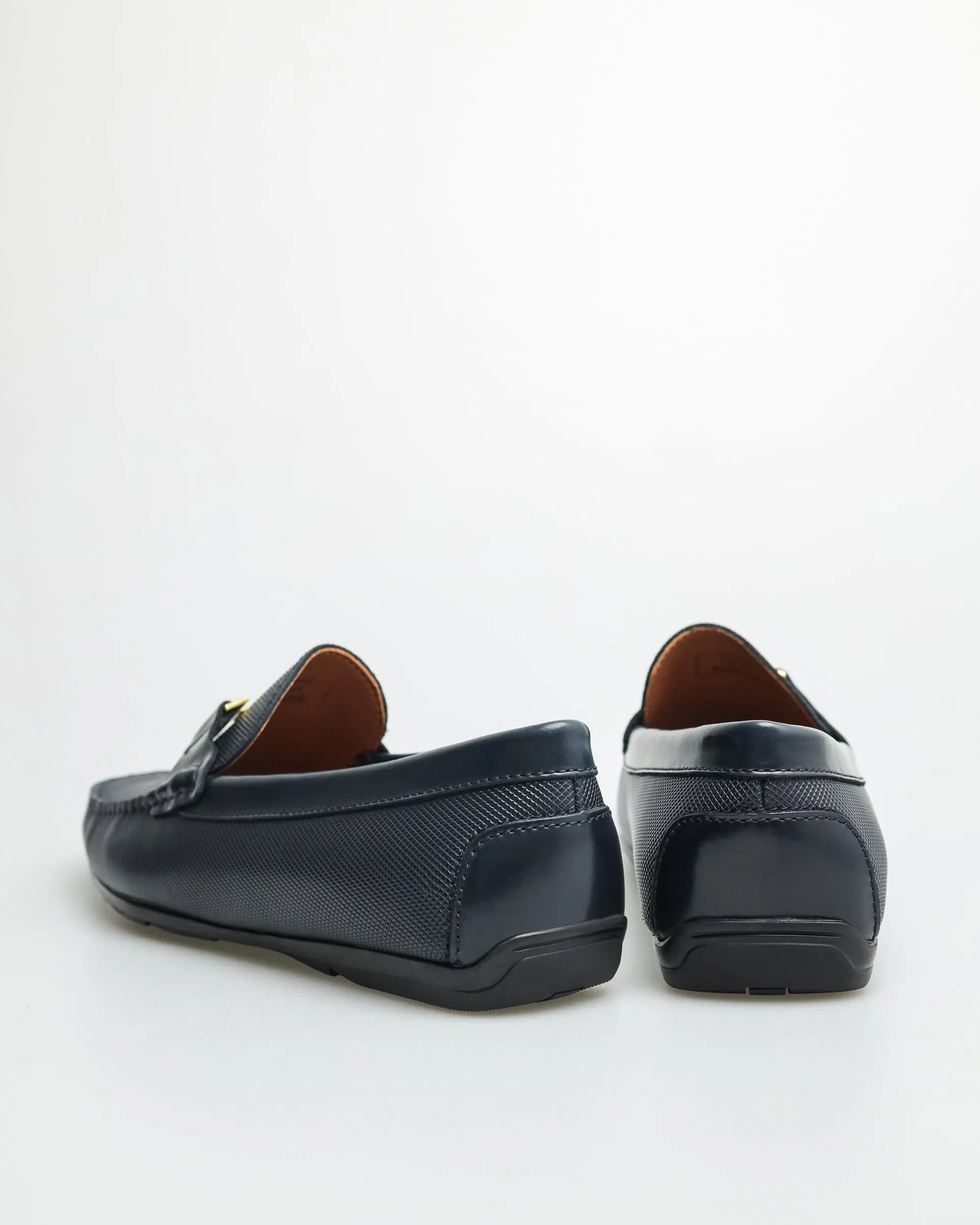 Tomaz C031A Men's Buckle Moccasins (Navy)