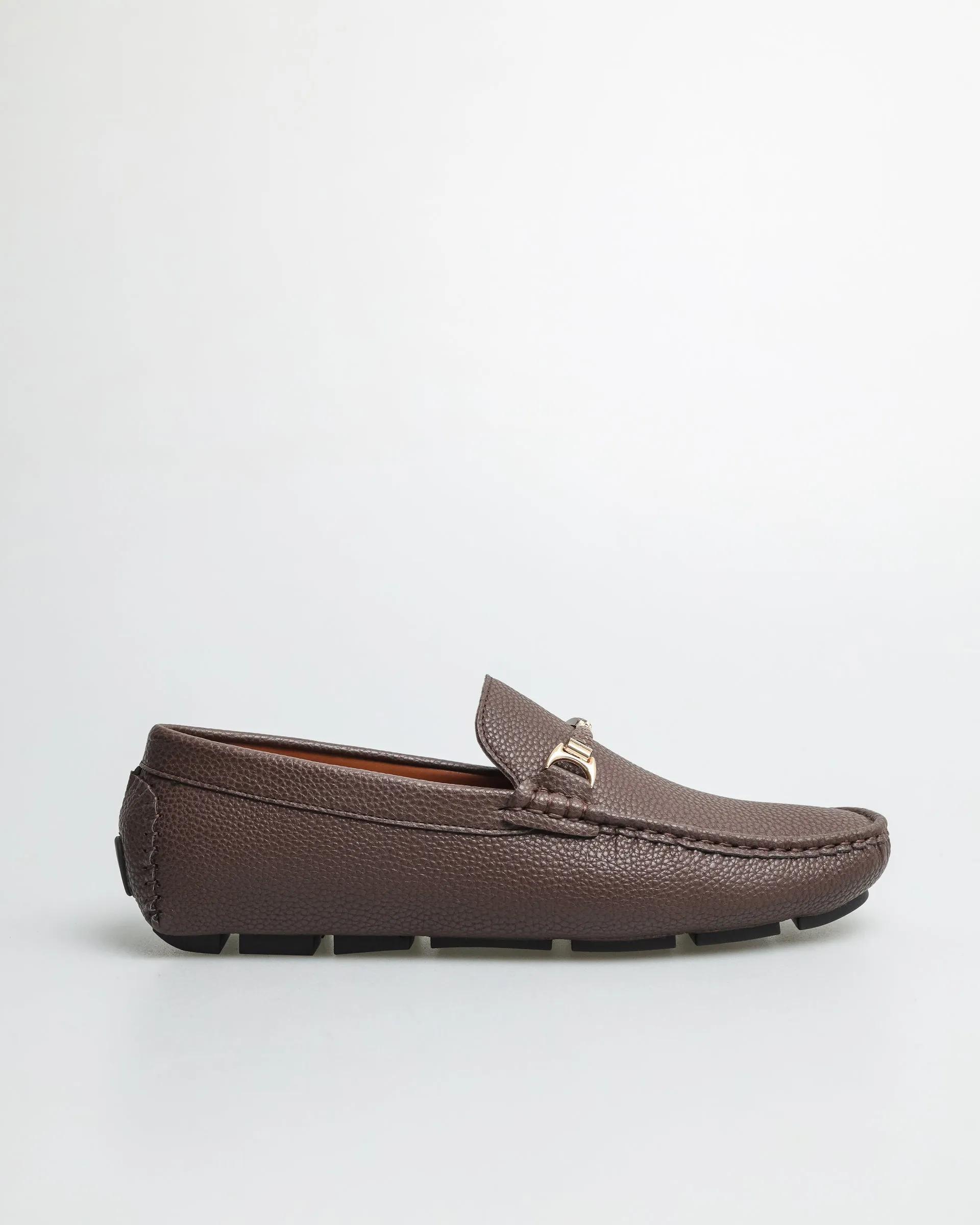 Tomaz C476 Men's Buckle Moccasins (Coffee)