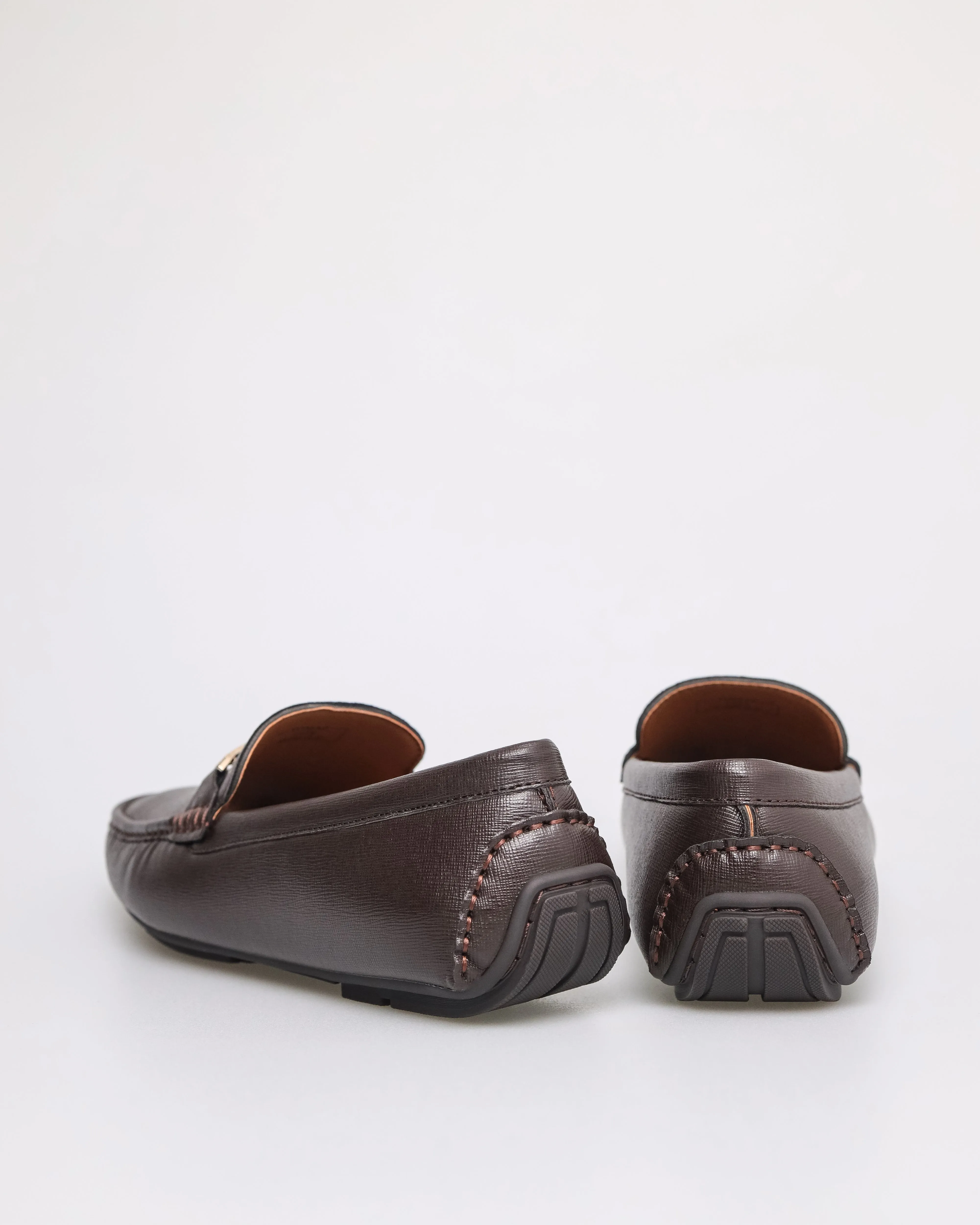 Tomaz C529 Men's Buckle Moccasins (Coffee)