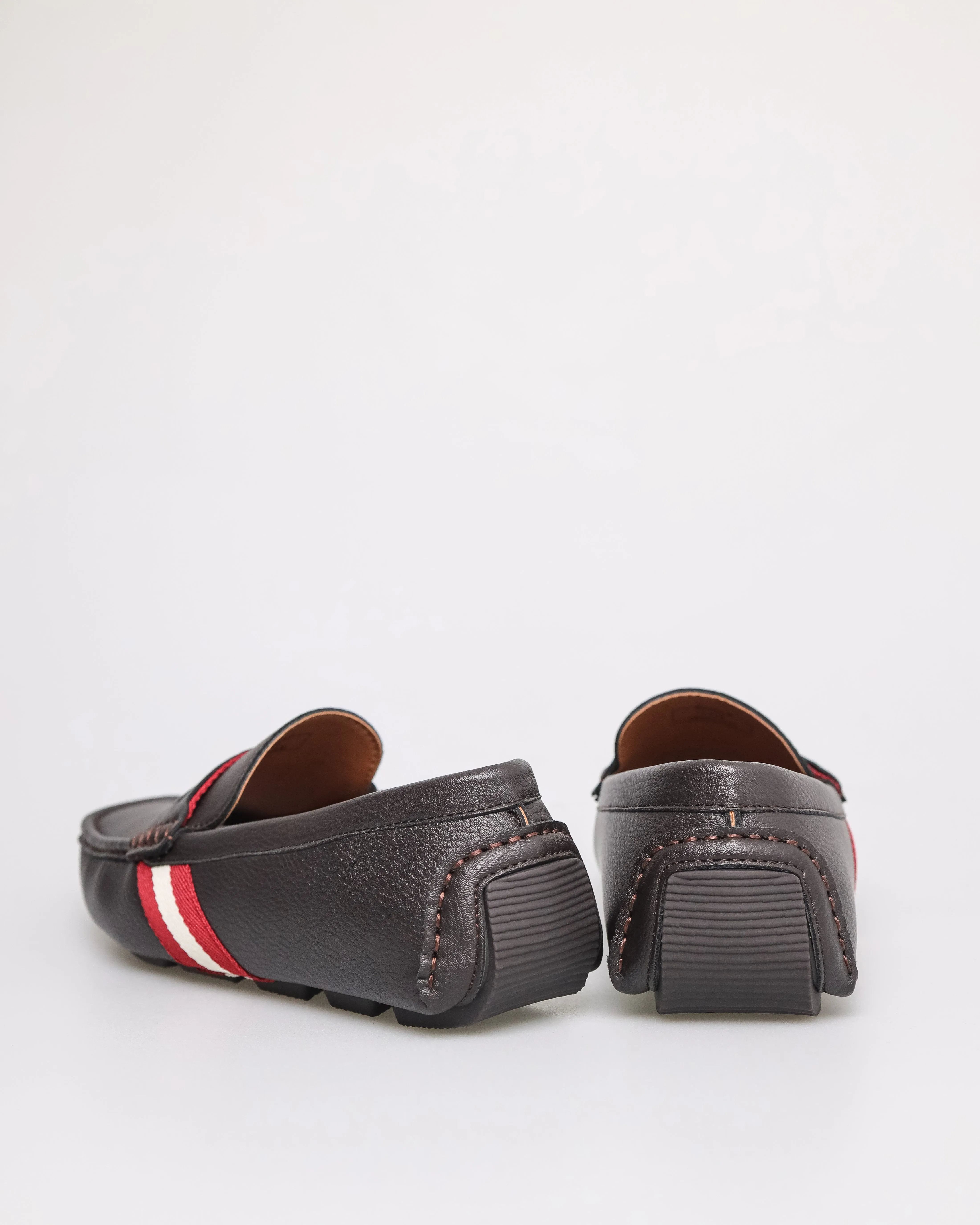 Tomaz C530 Men's Stripe Moccasins (Coffee)