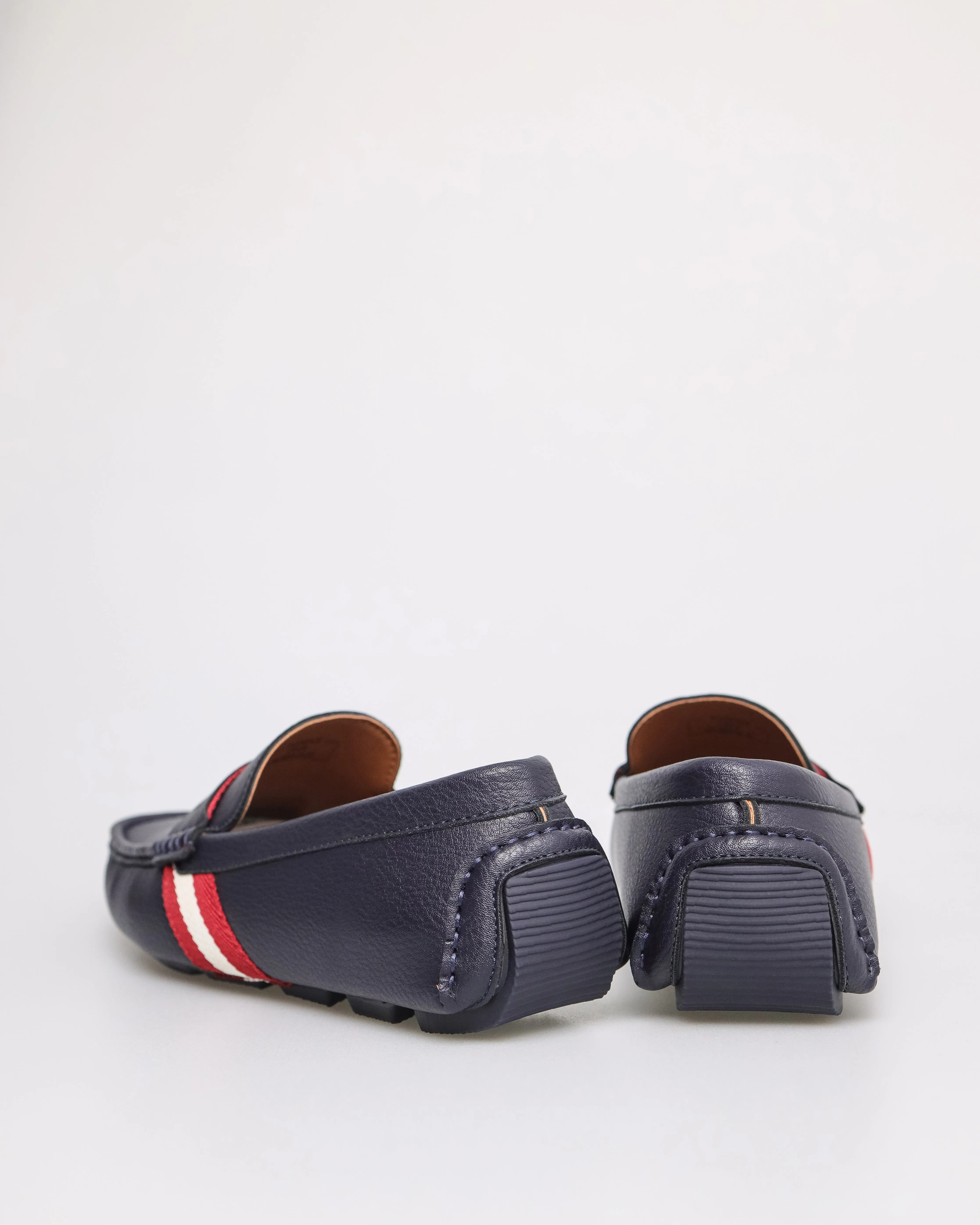 Tomaz C530 Men's Stripe Moccasins (Navy)