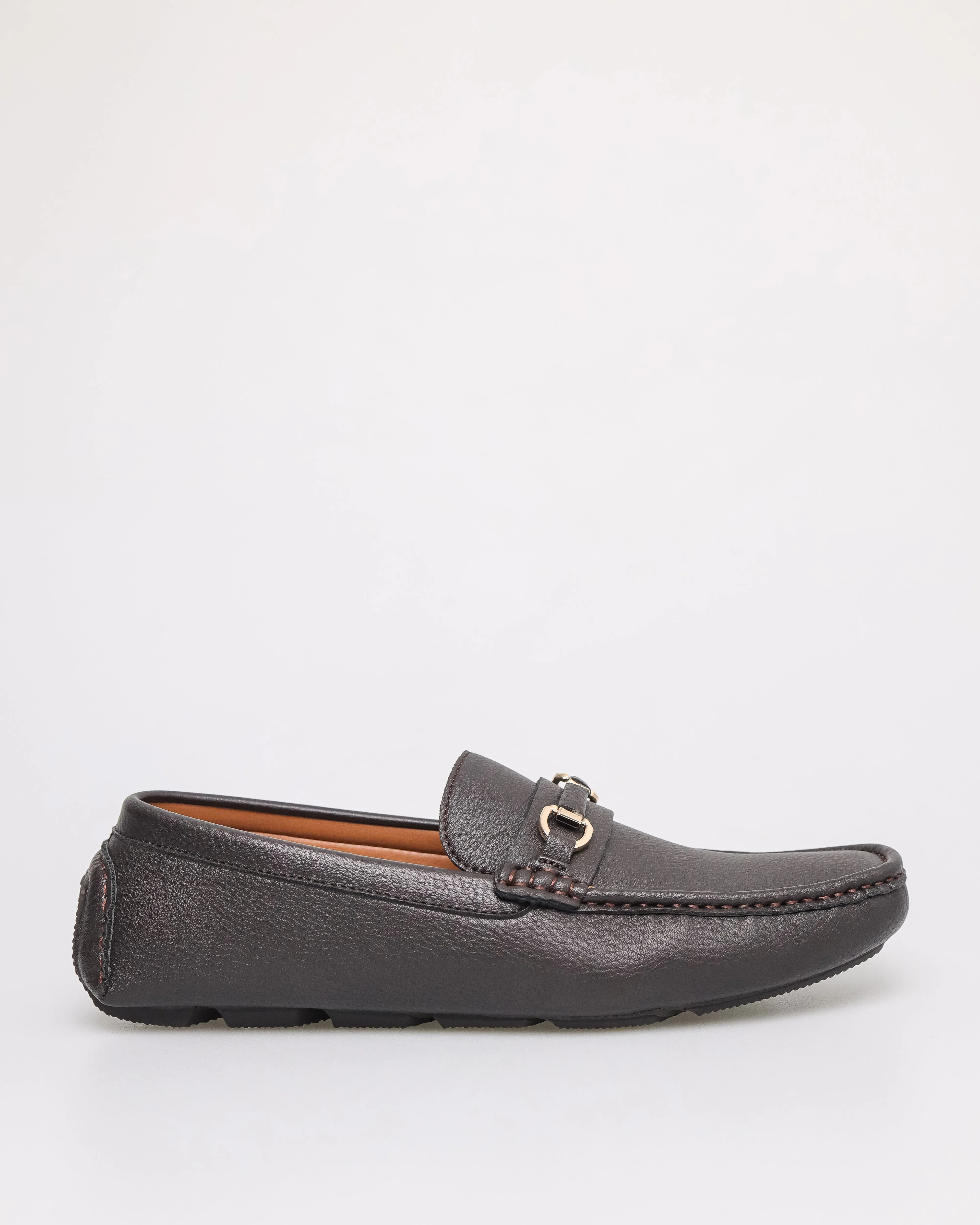 Tomaz C534 Men's Buckle Moccasins (Coffee)