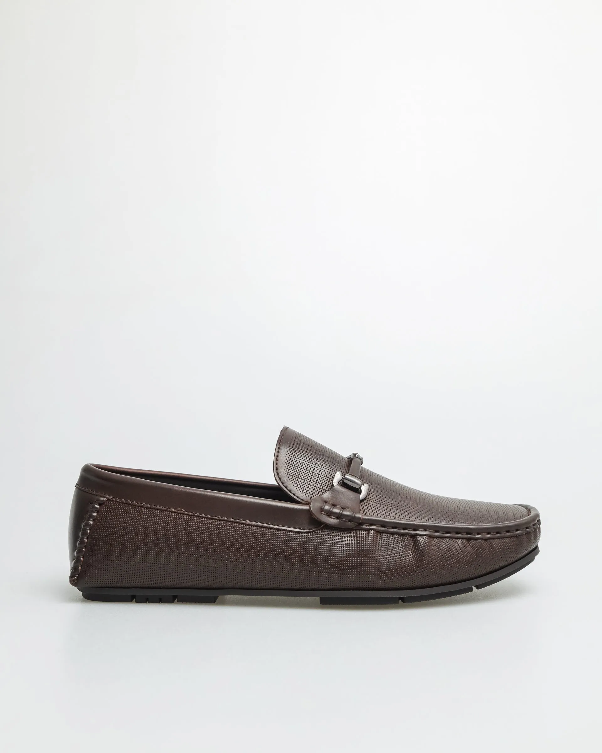 Tomaz C545 Men's Buckle Moccasins (Coffee)