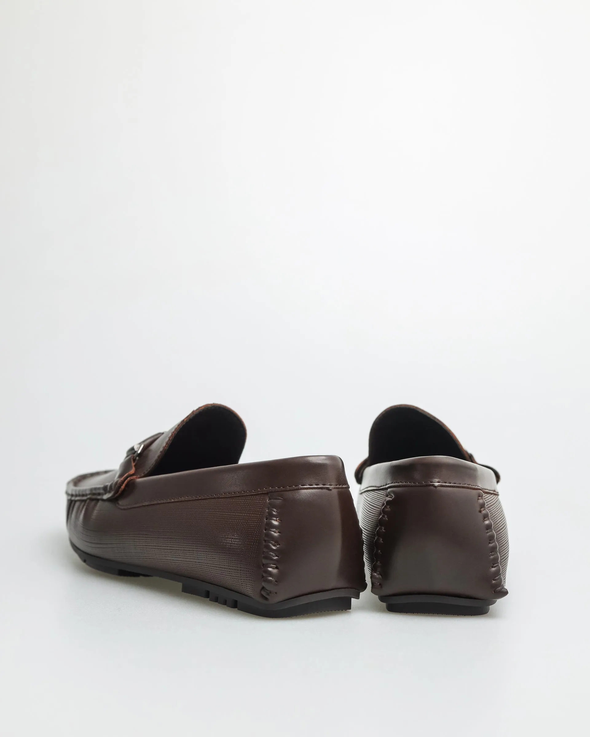 Tomaz C545 Men's Buckle Moccasins (Coffee)