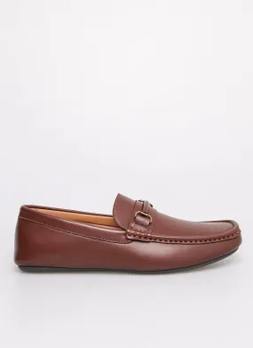 Tomaz C548 Men's Buckle Moccasins (Brown)