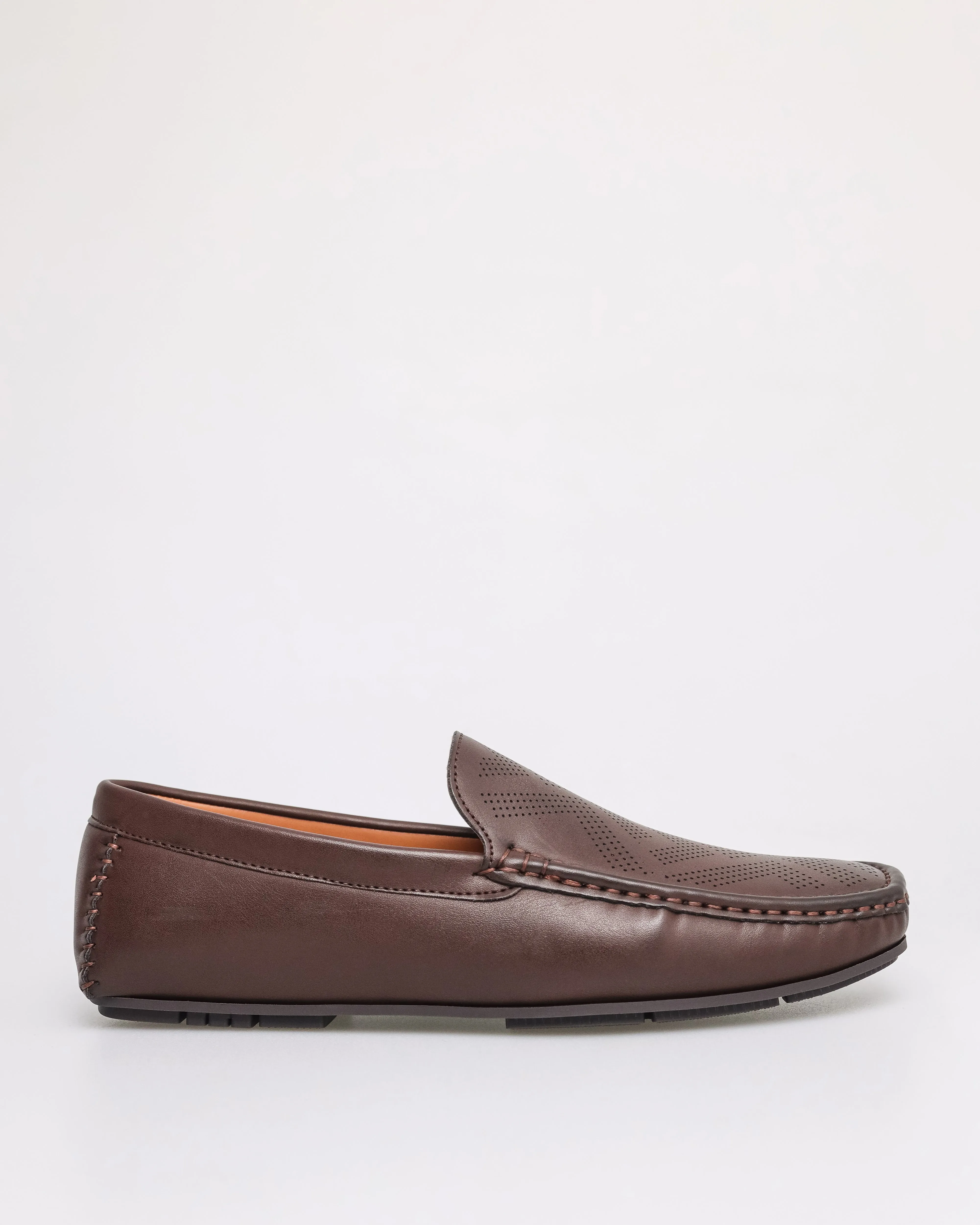 Tomaz C582 Men's Plain Moccasins (Coffee)