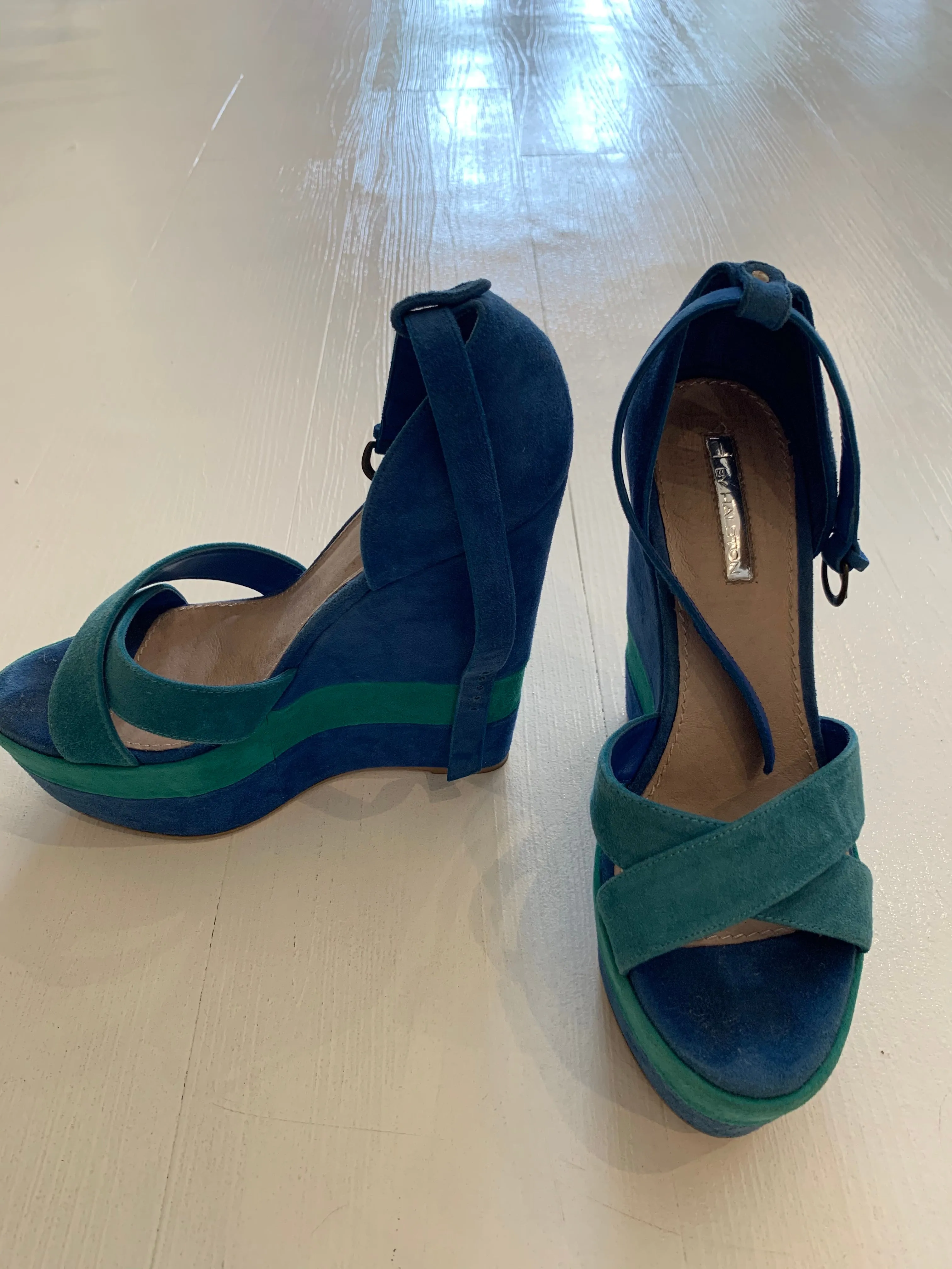 Vintage Suede Wedges