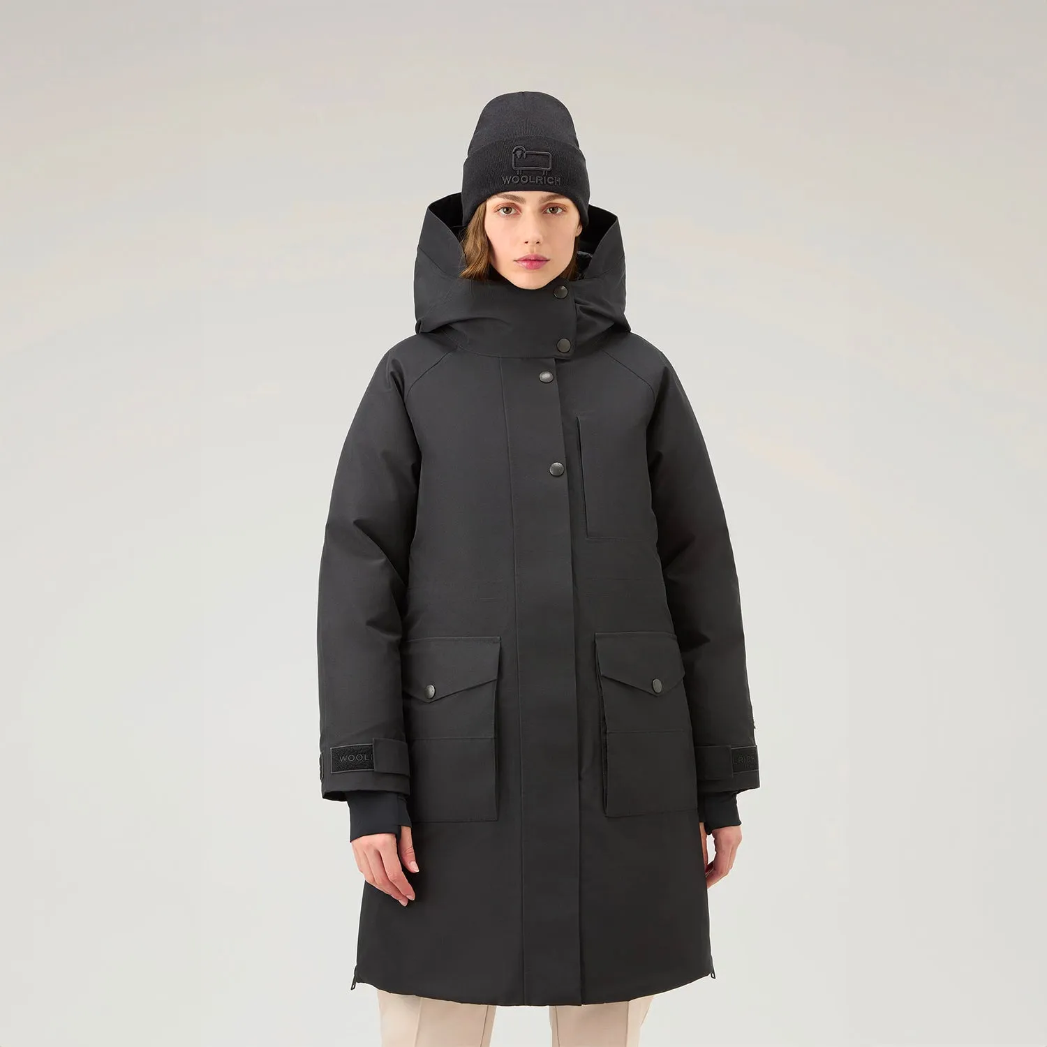 Waterproof High-Tech Parka in GORE-TEX Off Black