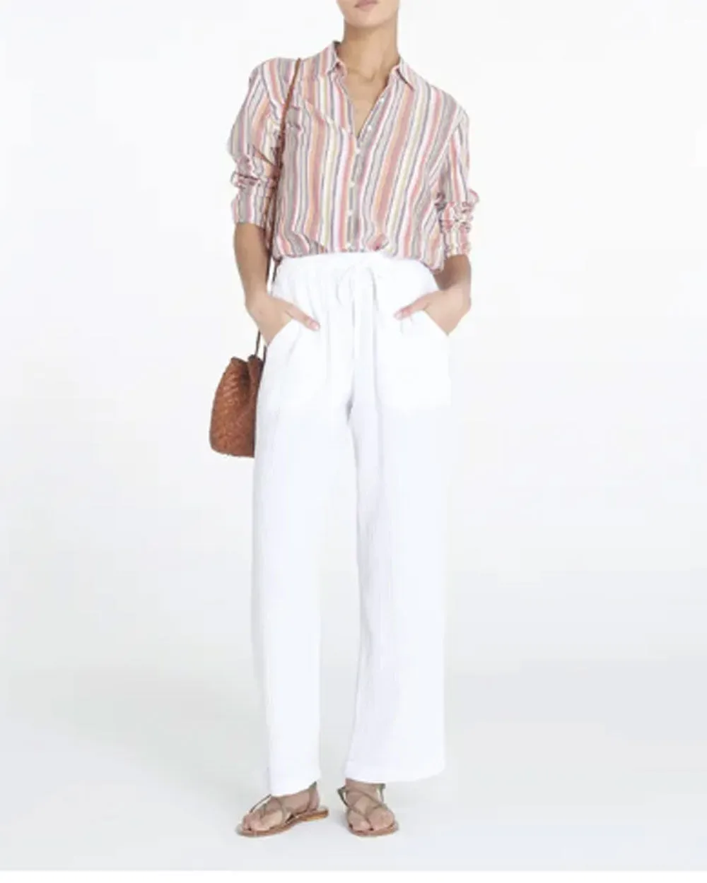 White Dyaln Pant