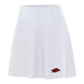 Women's Antigua White Arkansas Razorbacks Chip Skort