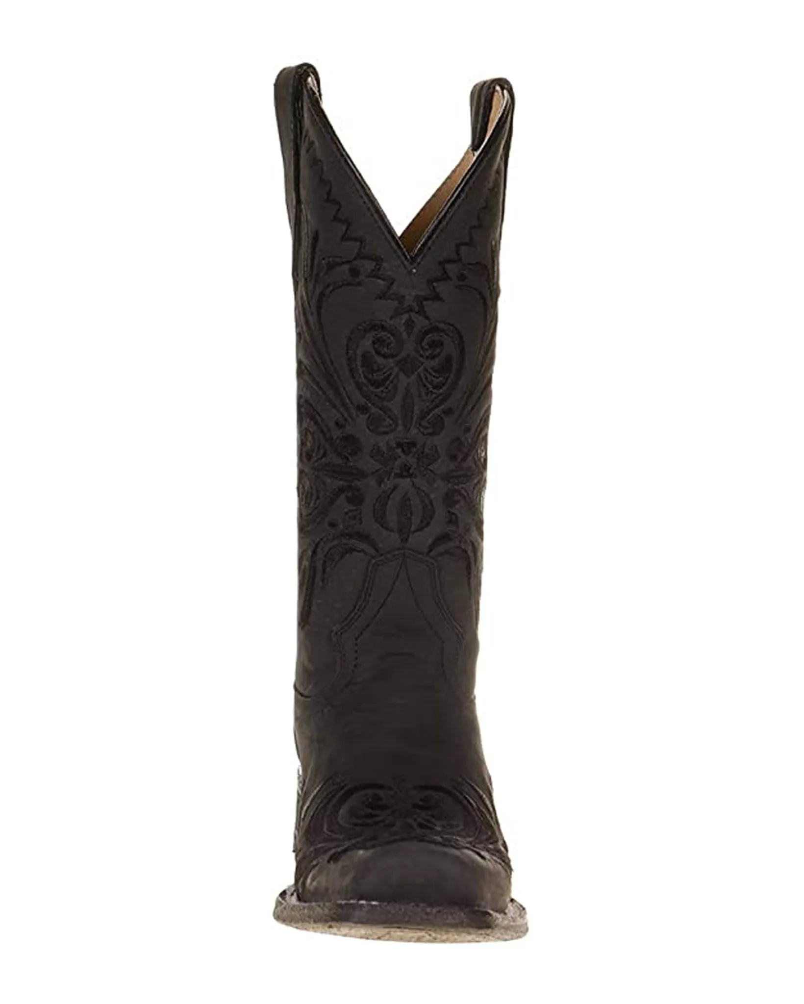 Women's Black Embroidered Western Boots