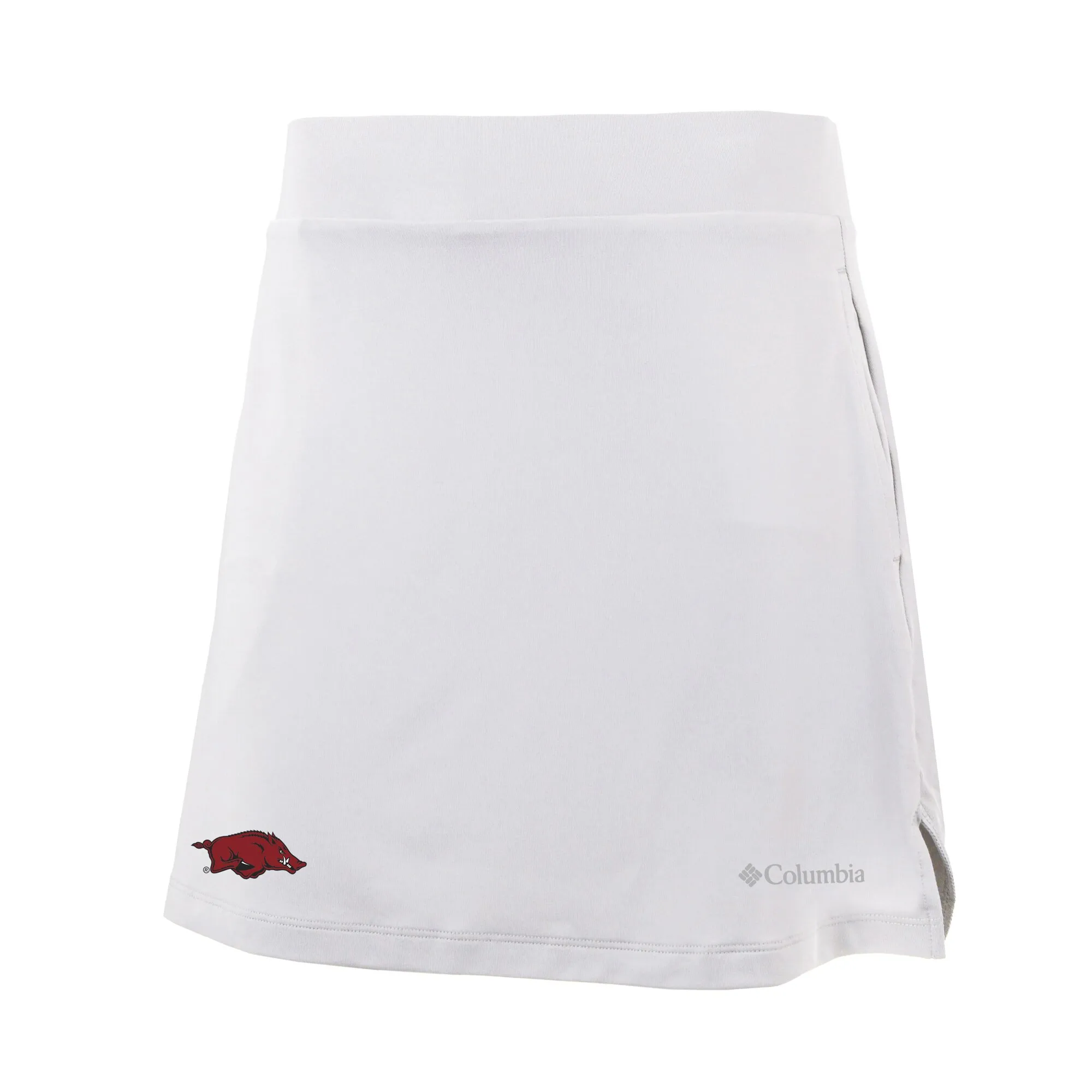 Women's Columbia White Arkansas Razorbacks Omni-Wick Best One Yet Skort