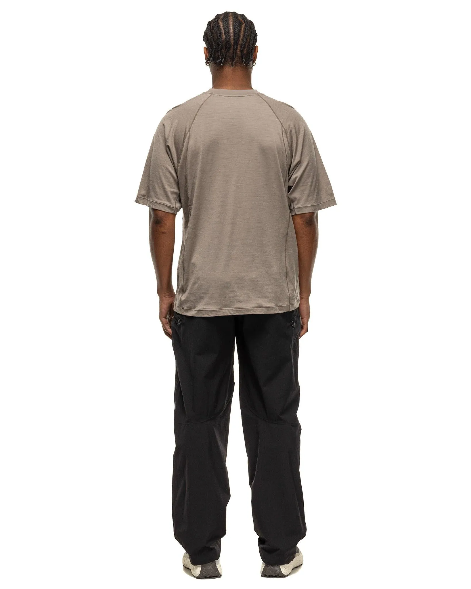 Wool T-Shirt Grey Beige