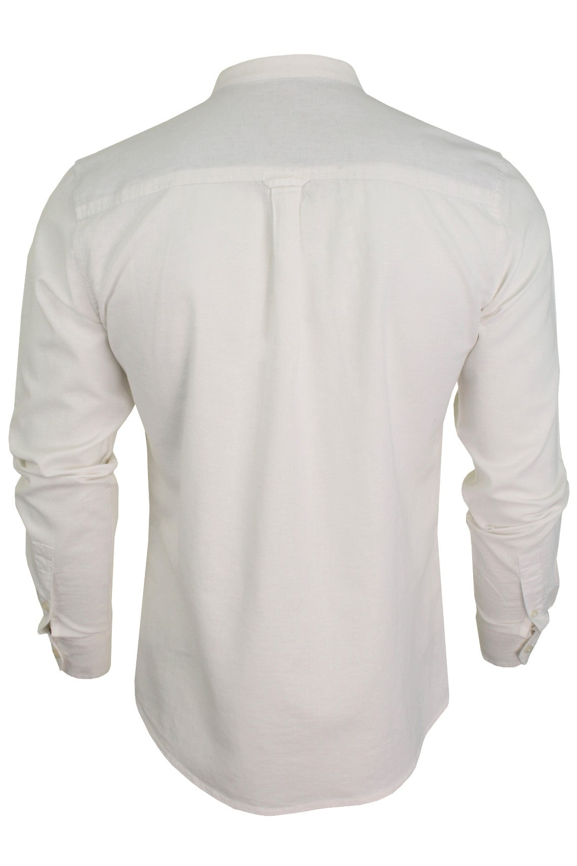 Xact Long Sleeved Linen Grandad Nehru Shirt