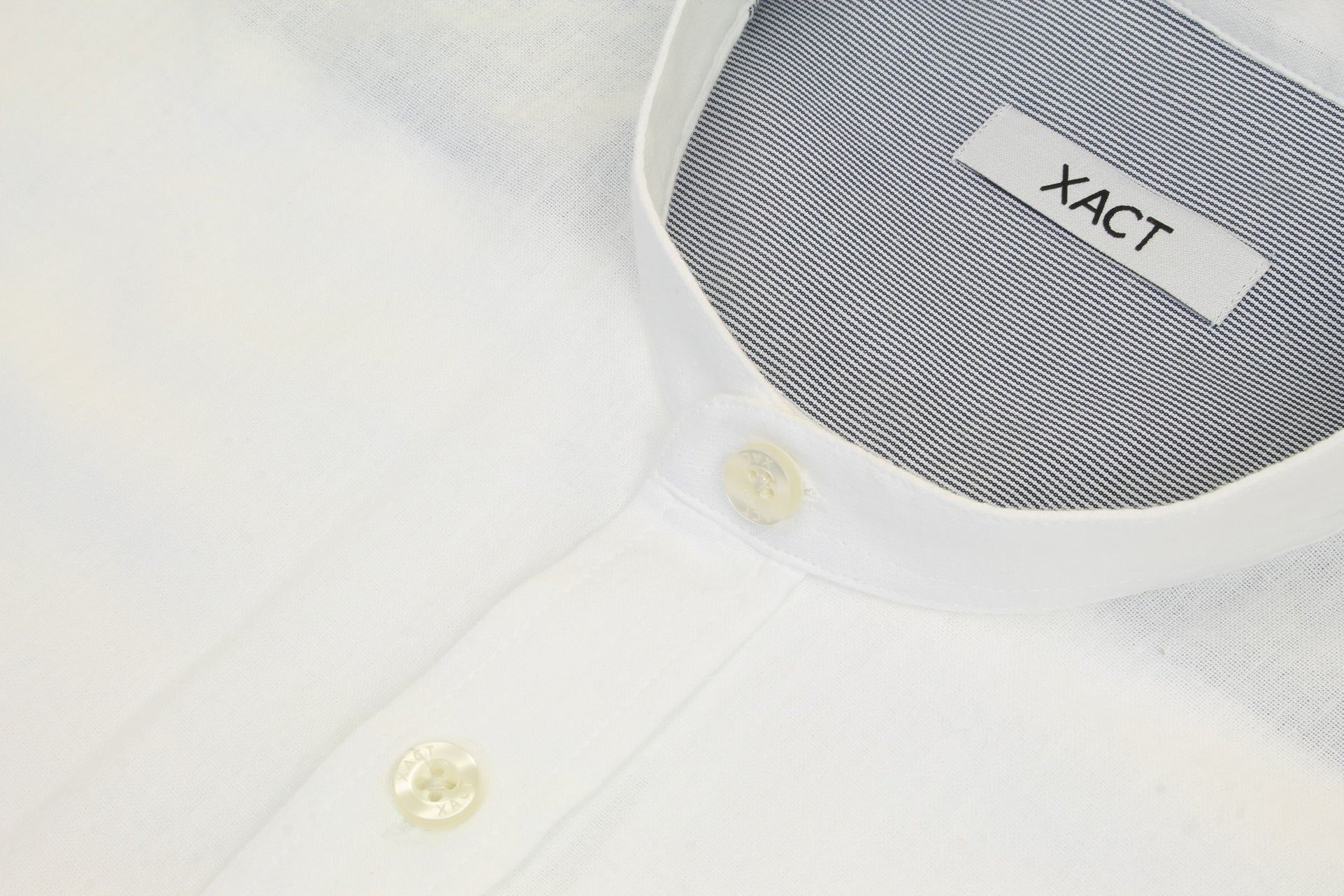 Xact Long Sleeved Linen Grandad Nehru Shirt