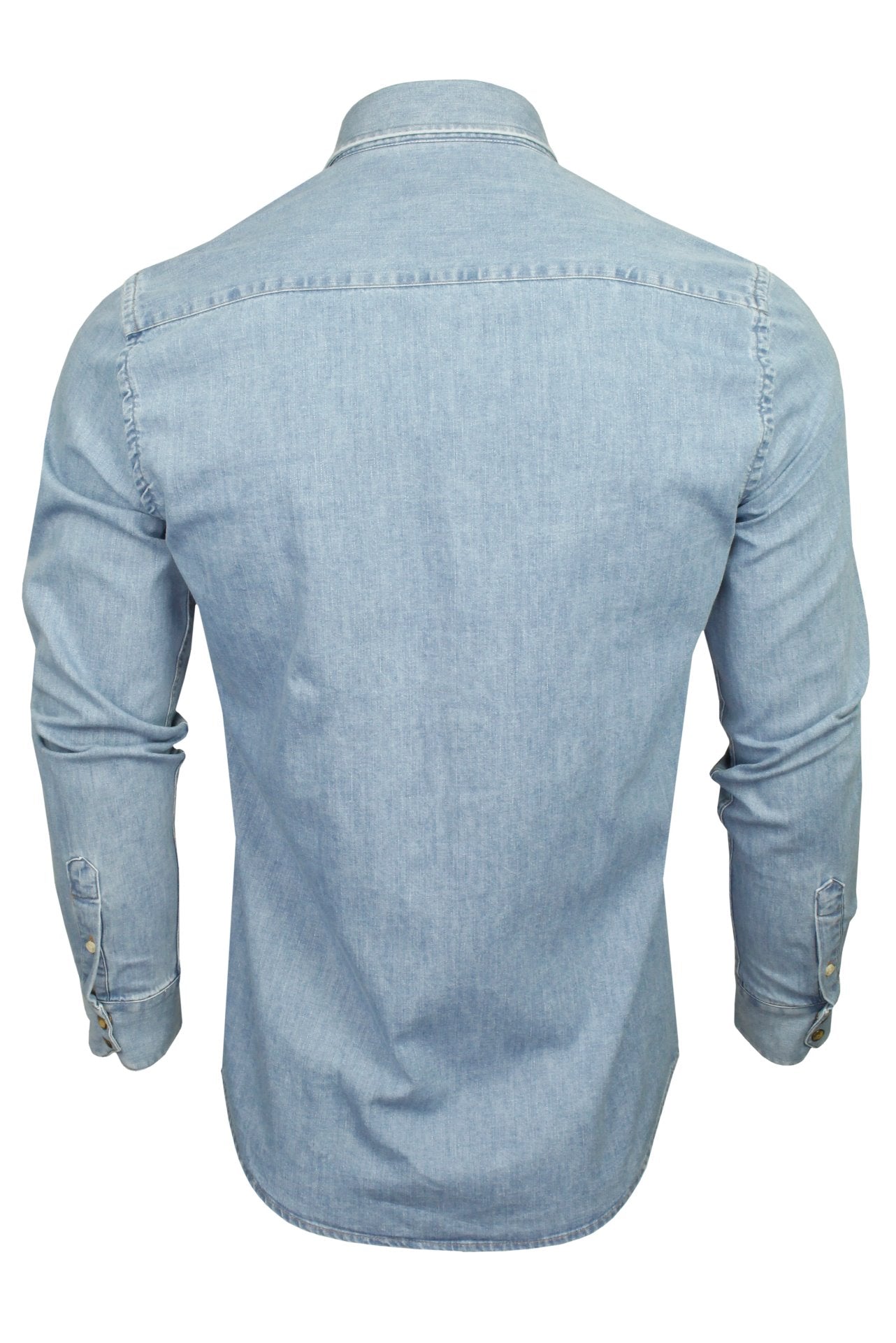 Xact Mens 6.6 oz Denim Shirt - Long Sleeved