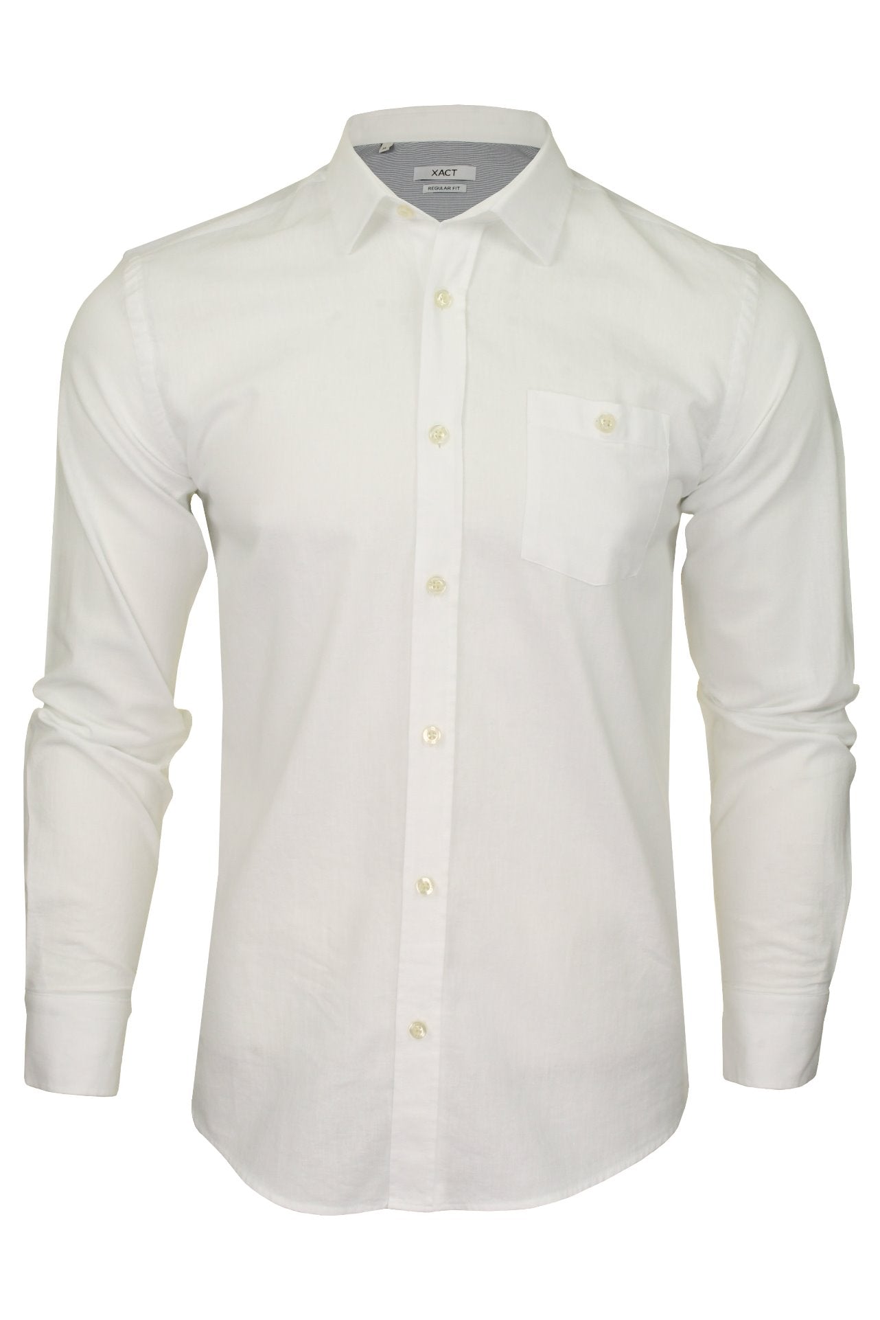 Xact Mens Linen Shirt - Long Sleeved