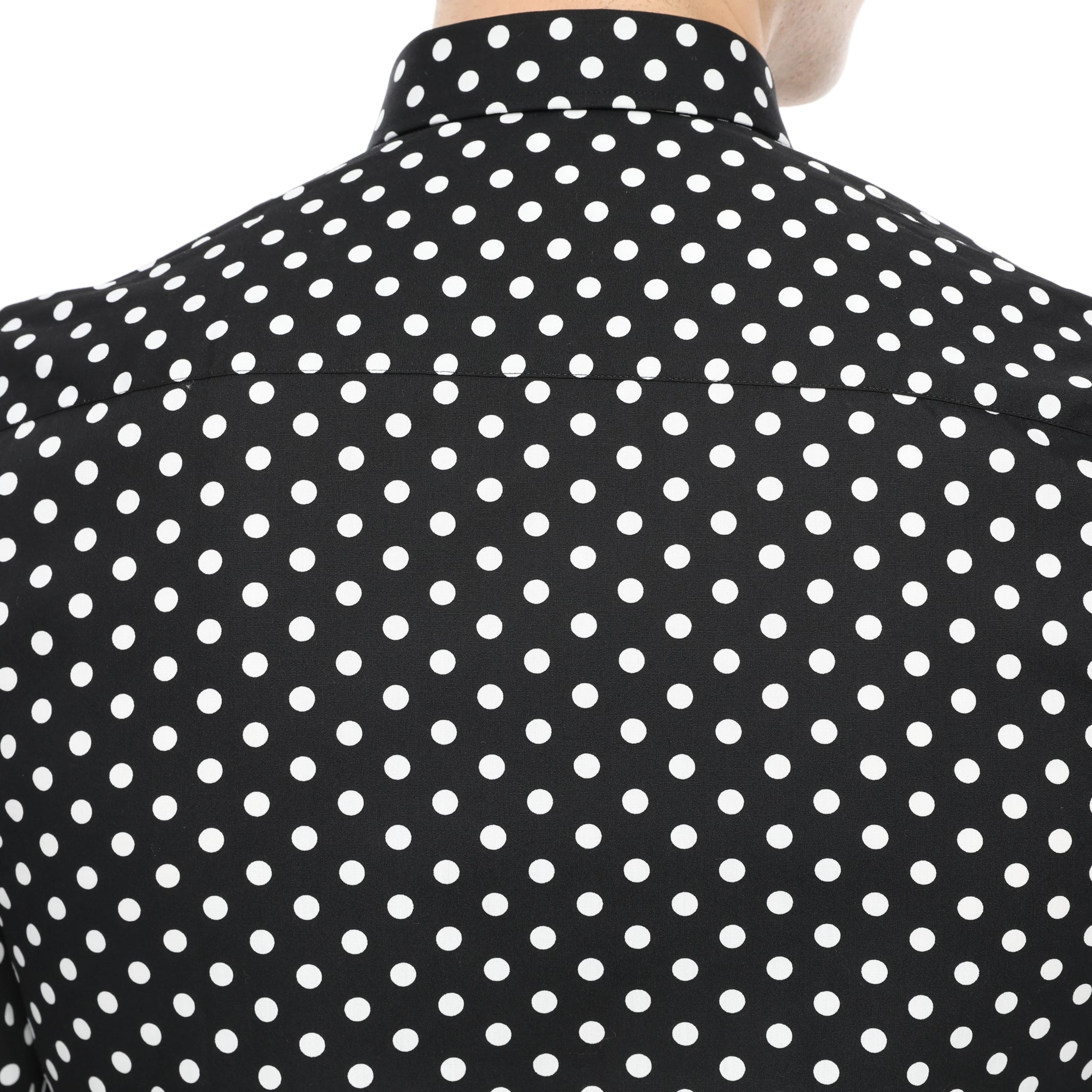 Xact Mens Polka Dot Shirt - Long Sleeved Mod Vintage