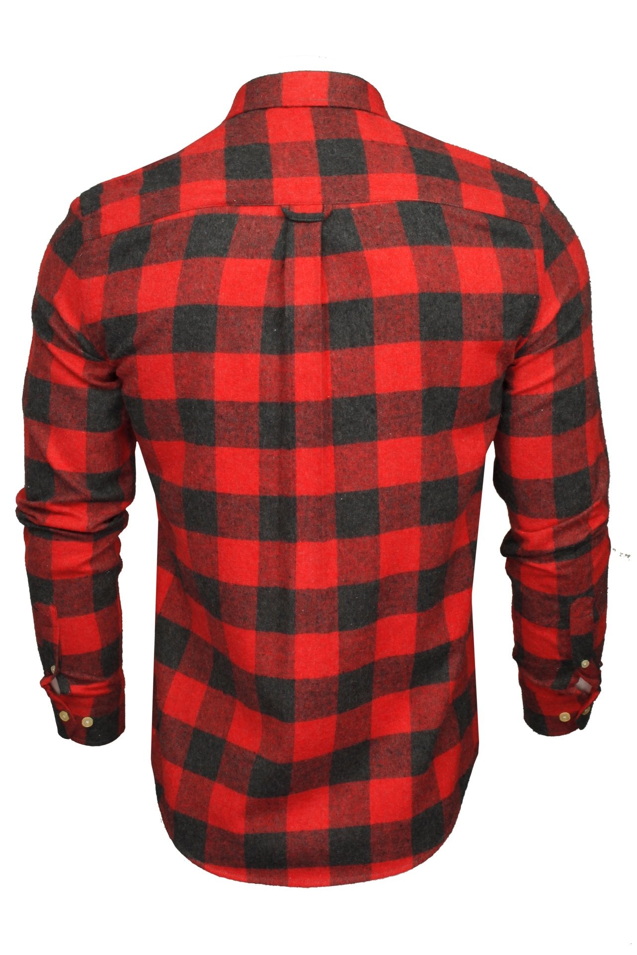 Xact Mens Soft Flannel Buffalo Check Shirt - Long Sleeved