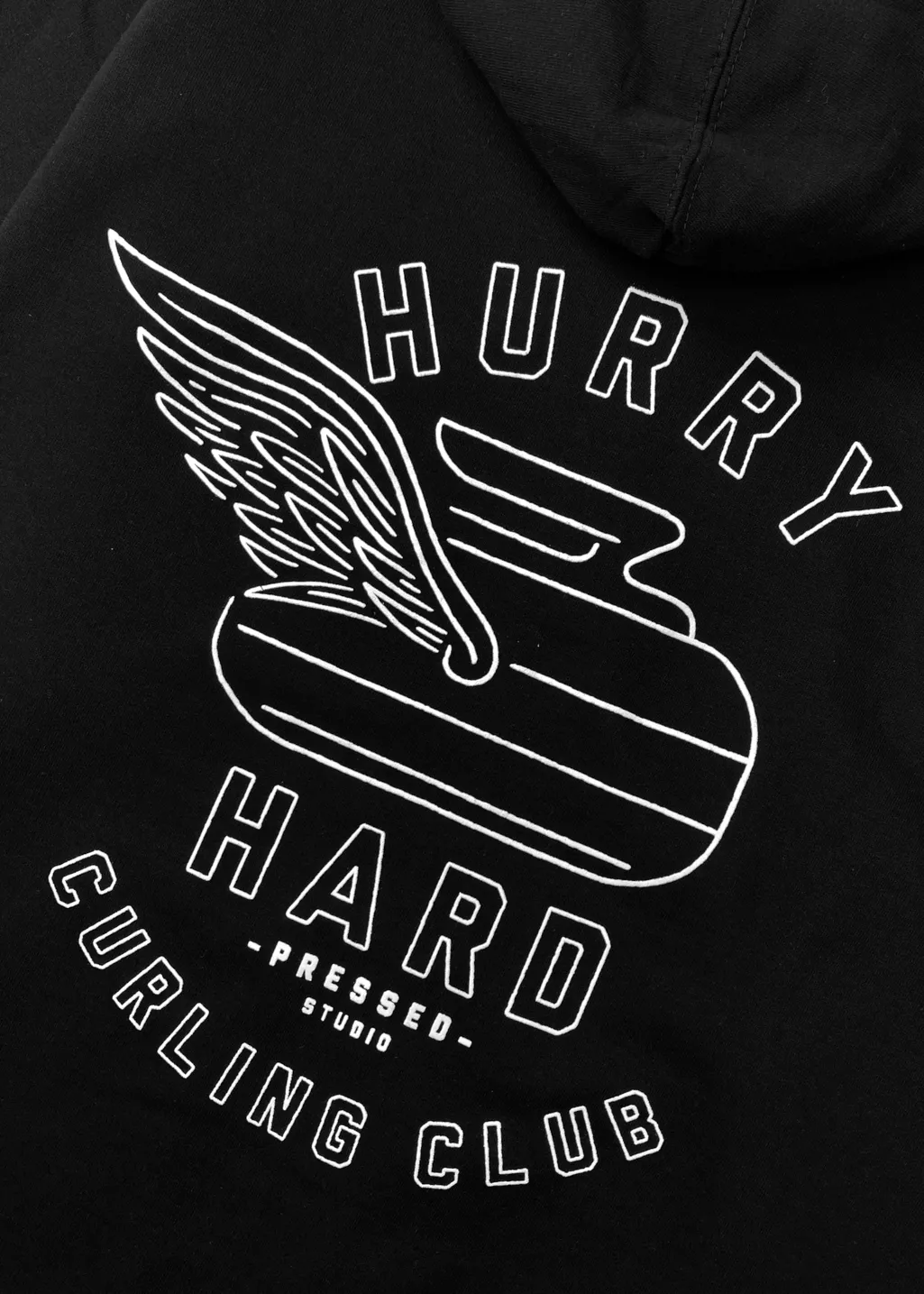 XS & S | Hurry Hard Zip Sweater | Black | Unisex