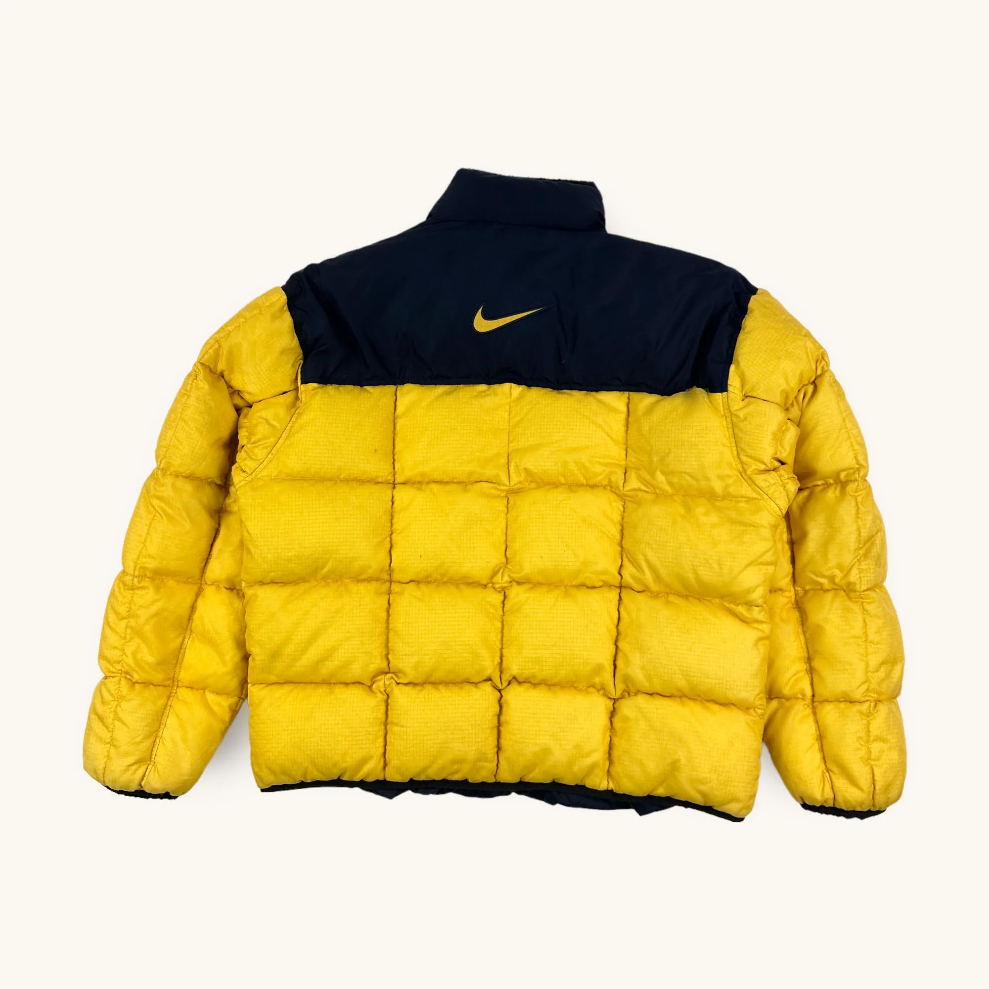 Yellow 90s NIKE Puffer Jacket Coat (M)