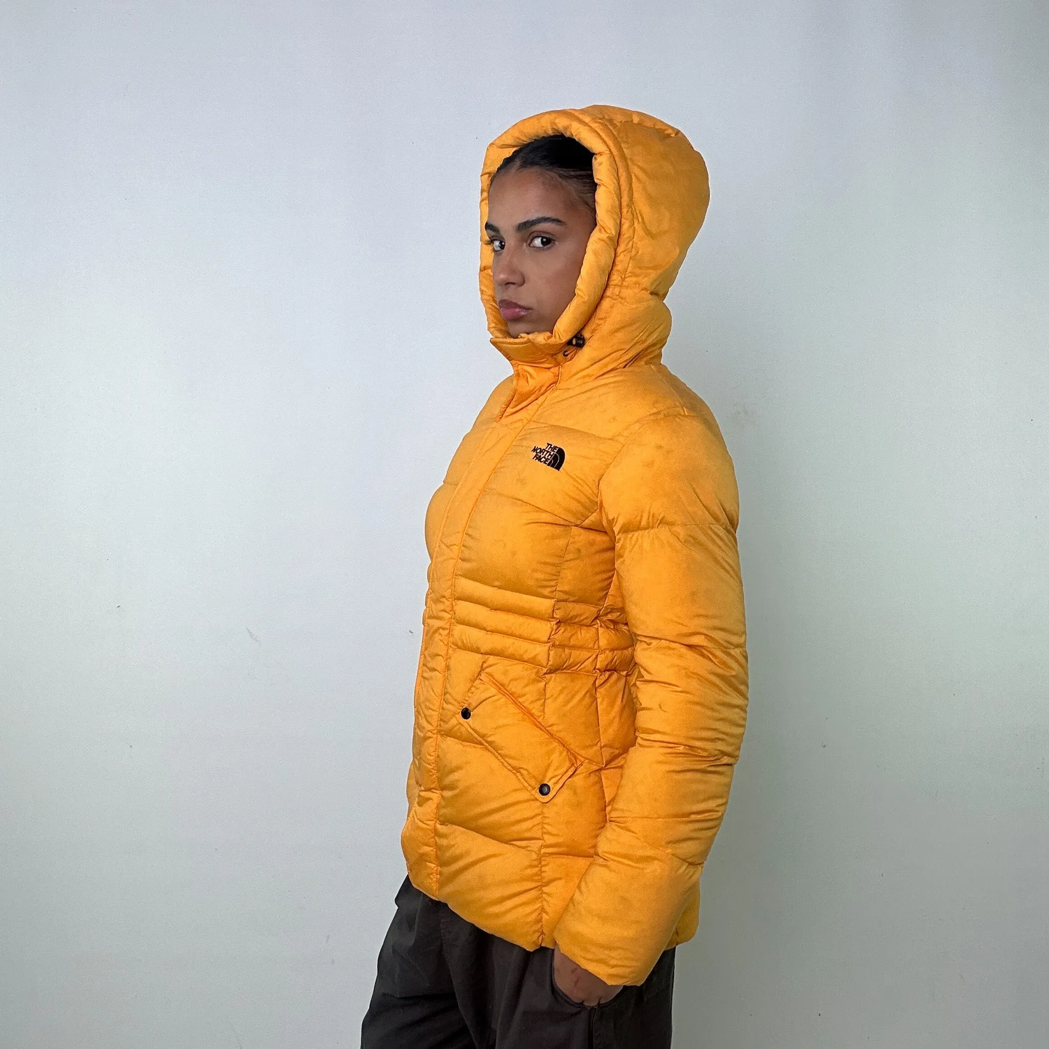 Yellow 90s The North Face Puffer Jacket Coat (M)